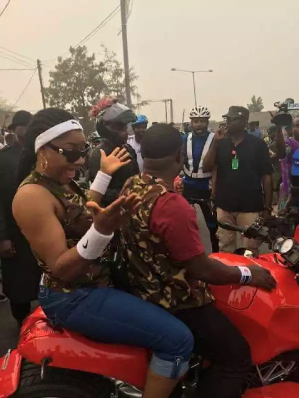 Cross River Governor Thrills His Wife As He Carries Her On A Power Bike (Photos)